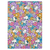 Snoopy & Woodstock Bloempatroon Klembord (Achterkant)