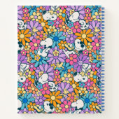 Snoopy & Woodstock Bloempatroon Notitieboek (Achterkant)