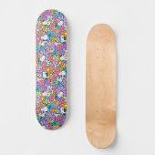 Snoopy & Woodstock Bloempatroon Persoonlijk Skateboard (Voorkant)