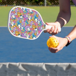 Snoopy & Woodstock Bloempatroon Pickleball Paddle