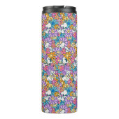 Snoopy & Woodstock Bloempatroon Thermosbeker (Achterkant)