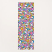 Snoopy & Woodstock Bloempatroon Yogamat (Voorkant)
