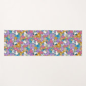 Snoopy & Woodstock Bloempatroon Yogamat (Voorkant (horizontaal))