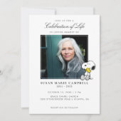 Snoopy & Woodstock Celebration of Life with Photo Kaart (Voorkant)