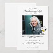 Snoopy & Woodstock Celebration of Life with Photo Kaart (Voorkant / Achterkant)