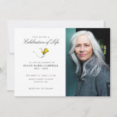 Snoopy & Woodstock Celebration of Life with Photo Kaart (Voorkant)