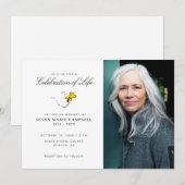 Snoopy & Woodstock Celebration of Life with Photo Kaart (Voorkant / Achterkant)