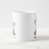 Snoopy, Woodstock, & Charlie Brown op een trolley Grote Koffiekop (Voorkant)