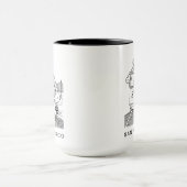 Snoopy, Woodstock, & Charlie Brown op een trolley Mok (Midden)