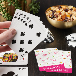 Snoopy & Woodstock Cherry Patroon Speelkaarten