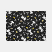 Snoopy & Woodstock Fun & Flowers Fleece Deken (Voorkant (Horizontaal))