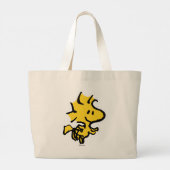 Snoopy & Woodstock Fun & Flowers Grote Tote Bag (Achterkant)