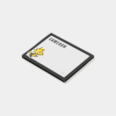 Snoopy & Woodstock Fun & Flowers | Jouw namen toev Post-it® Notes (Schuin)