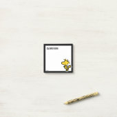 Snoopy & Woodstock Fun & Flowers | Jouw namen toev Post-it® Notes (Op bureau)