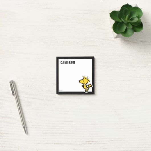 Snoopy & Woodstock Fun & Flowers | Jouw namen toev Post-it® Notes (Kantoor)