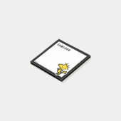Snoopy & Woodstock Fun & Flowers | Jouw namen toev Post-it® Notes (Schuin)