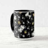Snoopy & Woodstock Fun & Flowers Mok (Voorkant links)