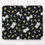 Snoopy & Woodstock Fun & Flowers Muismat<br><div class="desc">Kijk eens naar dit superschattige ontwerp met Snoopy & Woodstock die de bloemen ruikt.</div>
