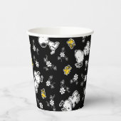 Snoopy & Woodstock Fun & Flowers Papieren Bekers (Links)