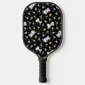 Snoopy & Woodstock Fun & Flowers Pickleball Paddle (Voorkant)