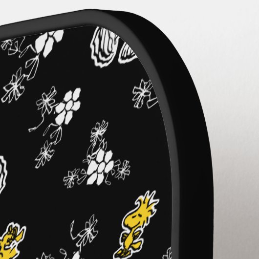 Snoopy & Woodstock Fun & Flowers Pickleball Paddle (Links Detail)