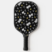 Snoopy & Woodstock Fun & Flowers Pickleball Paddle (Achterkant)