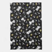 Snoopy & Woodstock Fun & Flowers Theedoek (Verticaal)