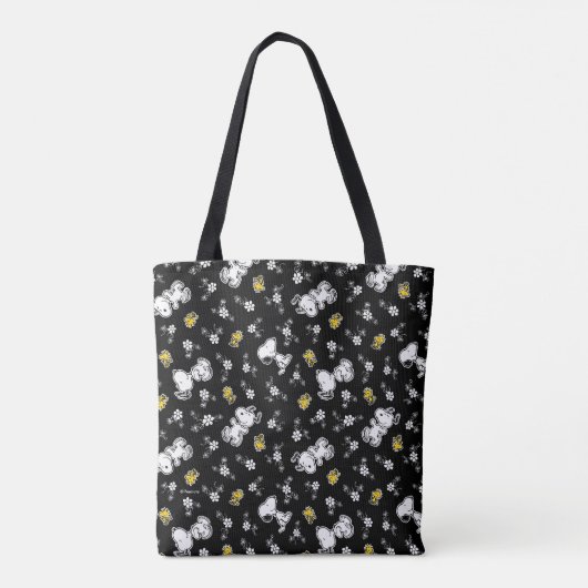 Snoopy & Woodstock Fun & Flowers Tote Bag (Achterkant)