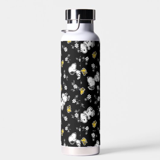 Snoopy & Woodstock Fun & Flowers Waterfles (Rechts)