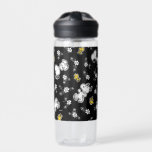 Snoopy & Woodstock Fun & Flowers Waterfles<br><div class="desc">Kijk eens naar dit superschattige ontwerp met Snoopy & Woodstock die de bloemen ruikt.</div>