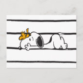 Snoopy & Woodstock | Giggle Laugh met glimlach Briefkaart (Voorkant)