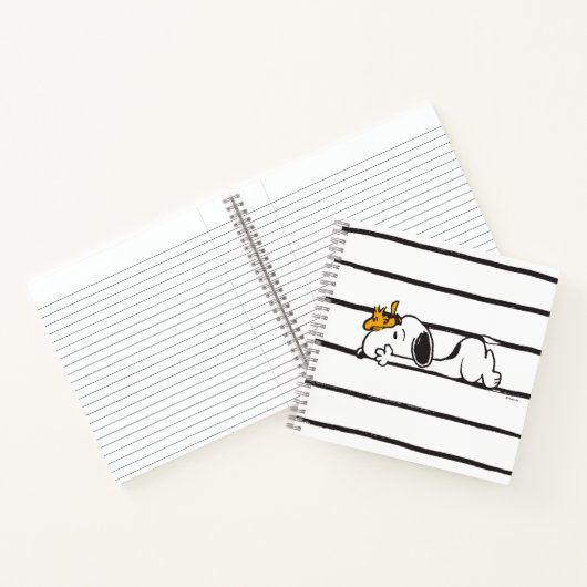 Snoopy & Woodstock | Giggle Laugh met glimlach Notitieboek (Binnen)