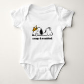Snoopy & Woodstock | Giggle Laugh met glimlach Romper (Voorkant)