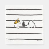 Snoopy & Woodstock | Giggle Laugh met glimlach Servet (Voorkant)