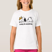 Snoopy & Woodstock | Giggle Laugh met glimlach T-shirt (Voorkant)