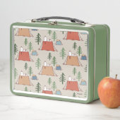 Snoopy & Woodstock Go Camping Pattern (In situ)