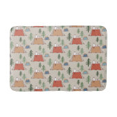 Snoopy & Woodstock Go Camping Pattern Badmat (Voorkant)