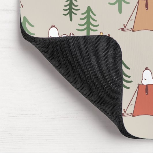 Snoopy & Woodstock Go Camping Pattern Muismat (Hoek)