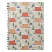 Snoopy & Woodstock Go Camping Pattern Notitieboek (Voorkant)