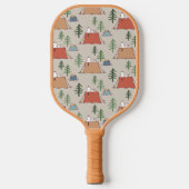 Snoopy & Woodstock Go Camping Pattern Pickleball Paddle (Voorkant)