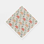 Snoopy & Woodstock Go Camping Pattern Servet (Hoek)