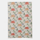 Snoopy & Woodstock Go Camping Pattern Theedoek (Verticaal)