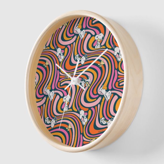 Snoopy & Woodstock Groovy Vibes Paarse Patroon (Hoek)