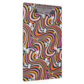 Snoopy & Woodstock Groovy Vibes Paarse Patroon Klembord (Rechts)