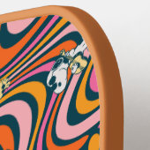 Snoopy & Woodstock Groovy Vibes Paarse Patroon Pickleball Paddle