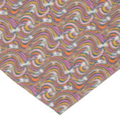 Snoopy & Woodstock Groovy Vibes Paarse Patroon Tafelkleed (Gekanteld)