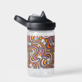 Snoopy & Woodstock Groovy Vibes Paarse Patroon Waterfles (Rechts)