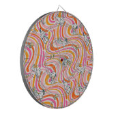 Snoopy & Woodstock Groovy Vibes Sinaasappel Patter Dartbord (Voorkant Links)