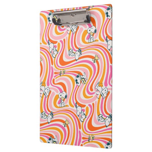 Snoopy & Woodstock Groovy Vibes Sinaasappel Patter Klembord (Links)