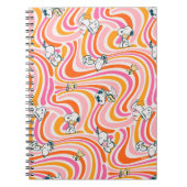 Snoopy & Woodstock Groovy Vibes Sinaasappel Patter Notitieboek (Voorkant)